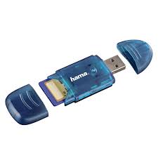 Картридер HAMA USB2.0 H-114730 синий