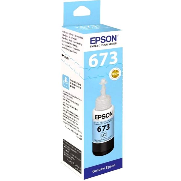 Картридж для принтера и МФУ Epson T673CL голубой, C13T673598