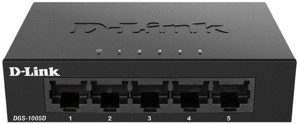 Коммутатор D-link DGS-1005D/J2A 5x1000 Мбит/сек, 100 Мбит/сек, неуправляемый