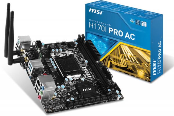 Материнская плата MSI H170I PRO AC (RTL) S-1151 H170