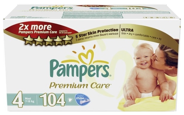 Подгузники Pampers Premium Care 4 (7-18 кг)